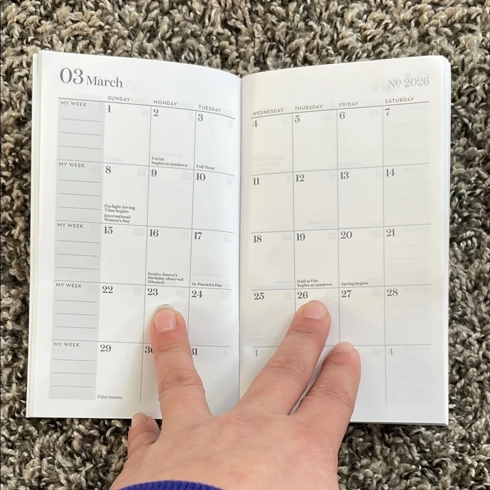 Blue Agenda Calendar 2025-2027